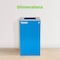 Alpine Industries Square Recycling Bin, 29 Gallons, Blue Can, Square Opening Lid, for Trash ALP4450-KIT-BLU-S-TR - alternate 8